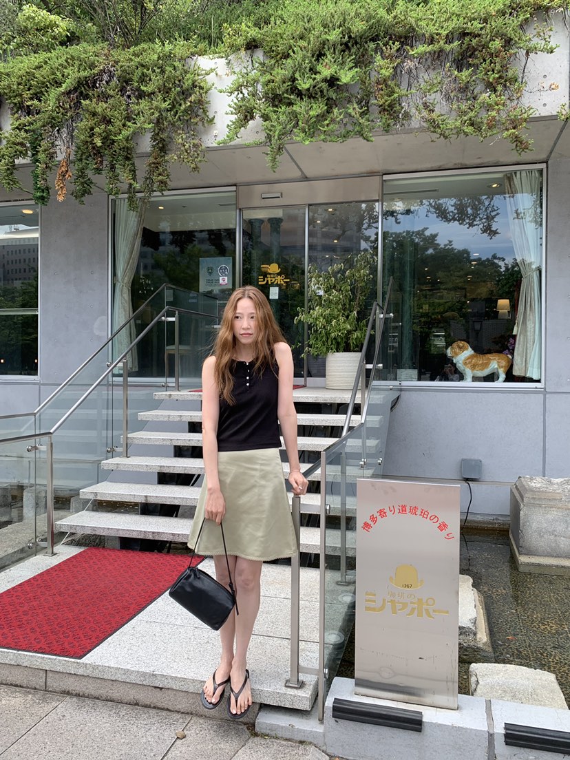 LONG PEAK韓國直郵實拍女裝新款職業半身裙中短裙蕾絲緞面LONG PEAK半身裙/中短裙