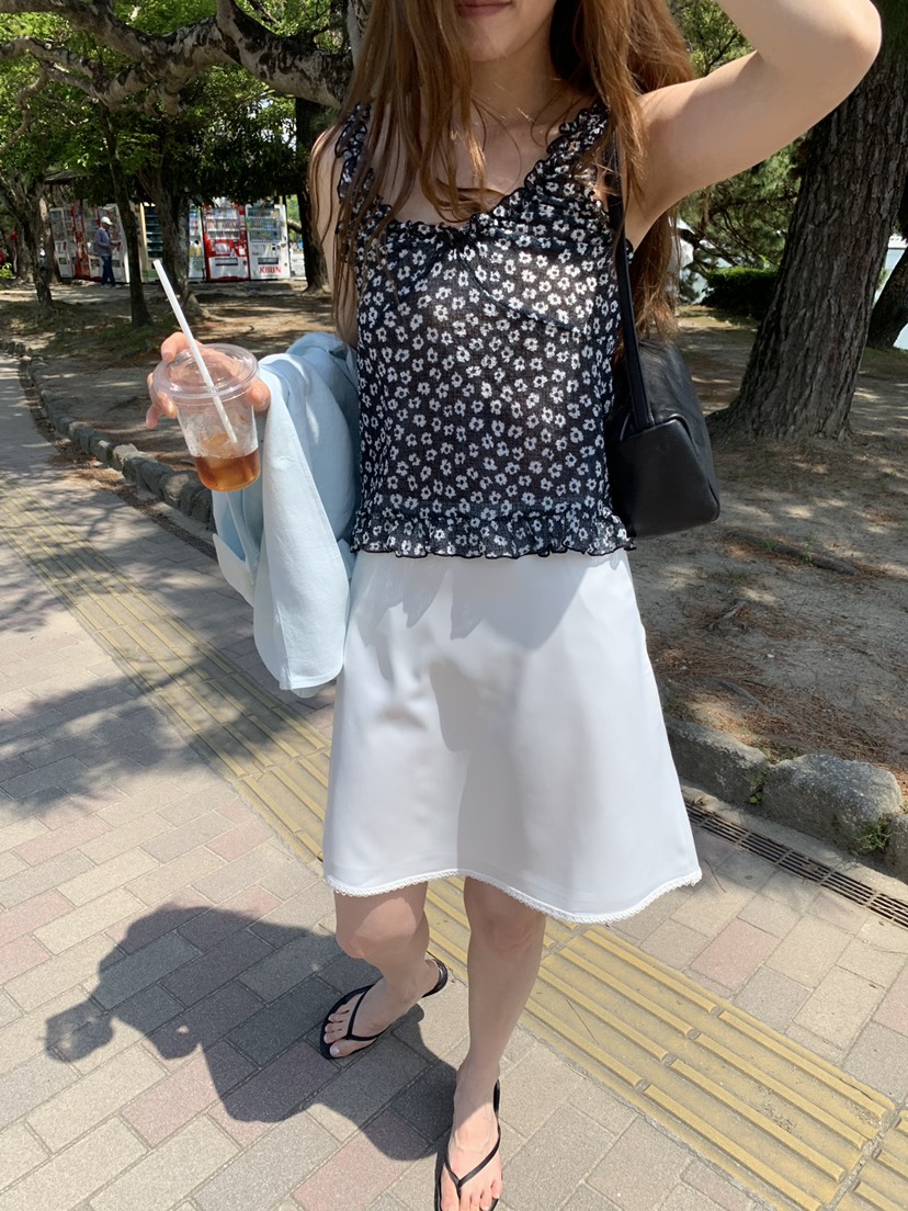 LONG PEAK韓國直郵實拍女裝新款職業半身裙中短裙蕾絲緞面LONG PEAK半身裙/中短裙