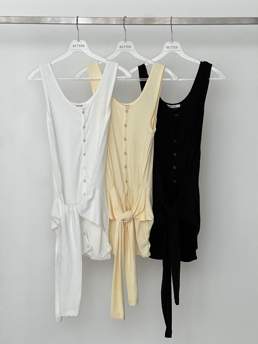 BETTER東大門實拍韓國女裝新品26春夏熱賣休閑吊帶背心雙面BETTER吊帶/背心