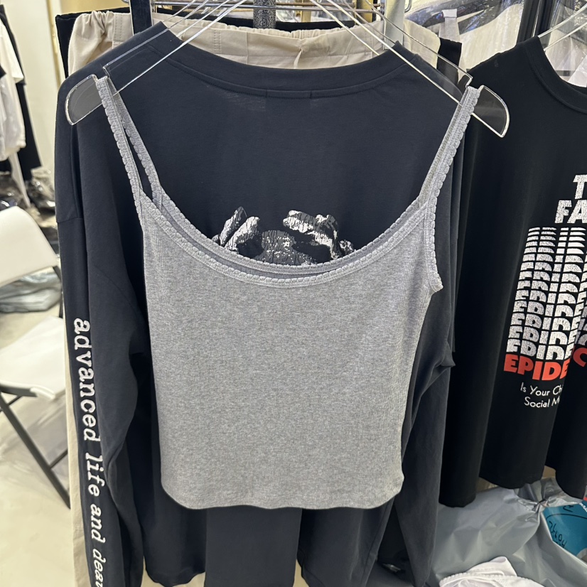 OUTFIT韓國東大門直郵女士新品人氣熱賣休閑職業吊帶背心OUTFIT吊帶/背心