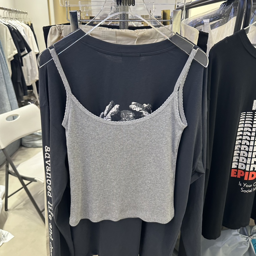 OUTFIT韓國東大門直郵女士新品人氣熱賣休閑職業吊帶背心OUTFIT吊帶/背心圖色3