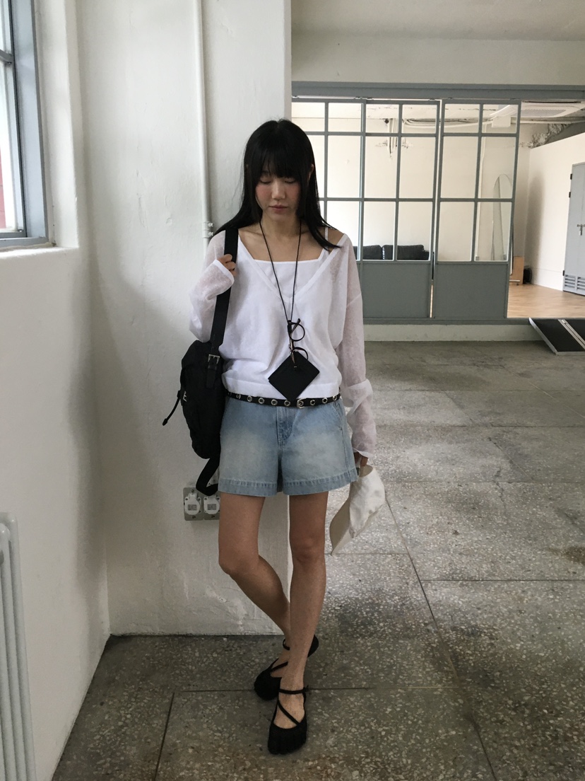BAKING POWDER韓國東大門直郵女士新品職業26春夏針織衫亞麻BAKING POWDER針織衫