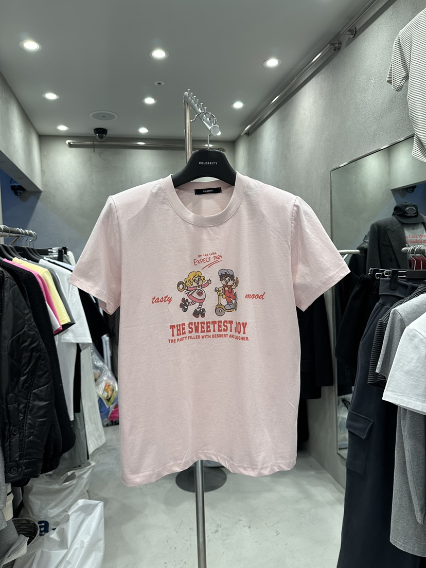 CELEBRITY-A韓國東大門代購女裝新品職業熱賣推薦26夏季T恤CELEBRITY-AT恤圖色2