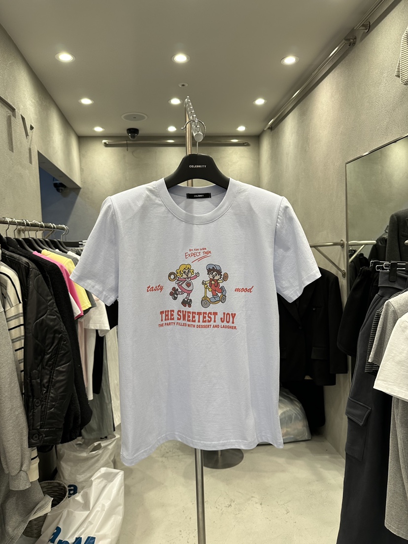 CELEBRITY-A韓國東大門代購女裝新品職業熱賣推薦26夏季T恤CELEBRITY-AT恤圖色3