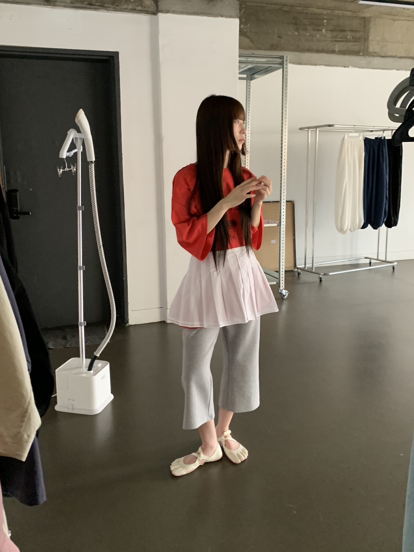 LOGARDEN韓國代購女士新品人氣時尚休閑推薦職業26夏季短裙棉LO GARDEN短裙