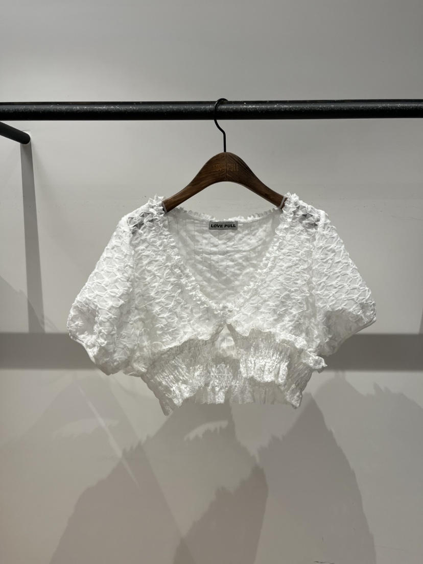 LOVE PULL韓國代購女裝新品時尚休閑熱賣職業襯衫蕾絲衫LOVE PULL襯衫/蕾絲衫圖色1