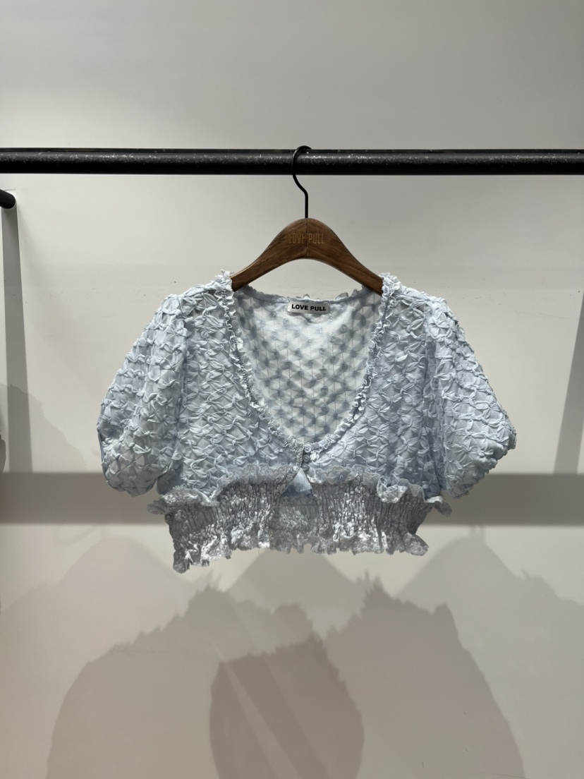 LOVE PULL韓國代購女裝新品時尚休閑熱賣職業襯衫蕾絲衫LOVE PULL襯衫/蕾絲衫圖色2