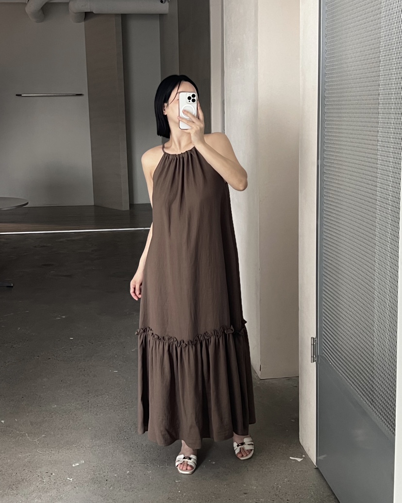VERNI韓國代購女士新款熱賣時尚推薦26夏季26春夏休閑連衣裙VERNI連衣裙
