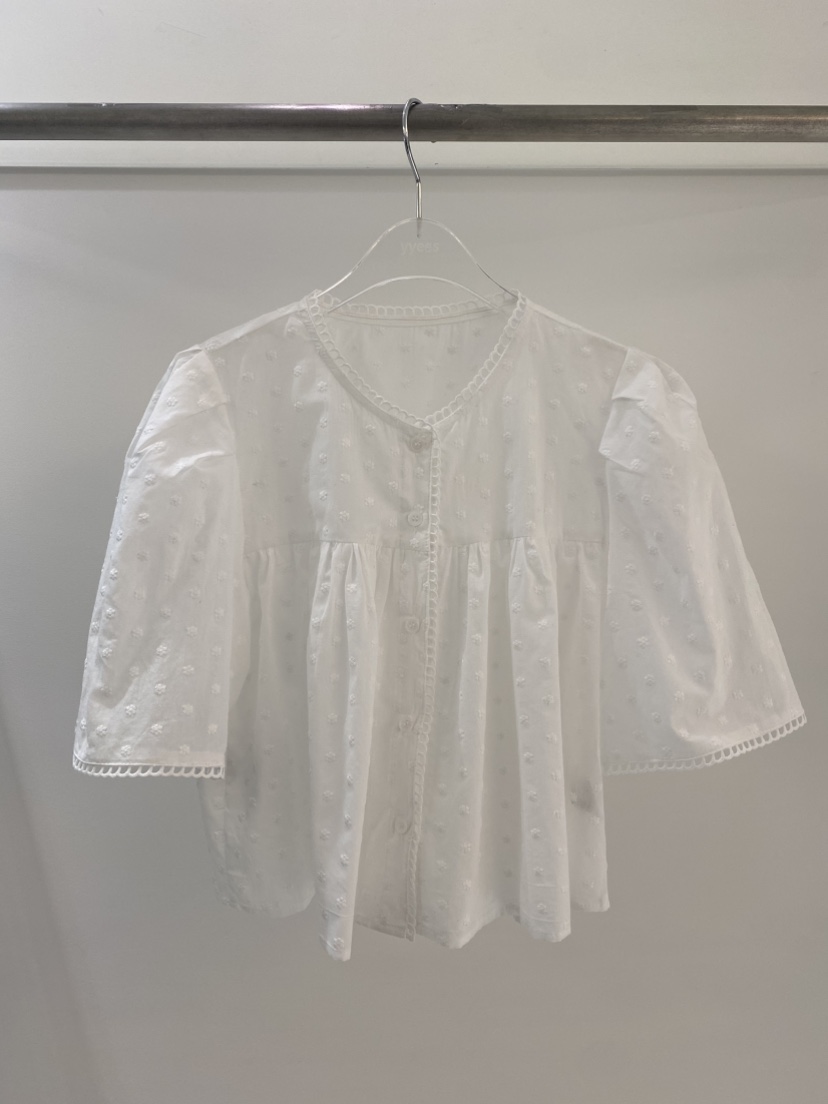 YES韓國代購女士新品熱賣推薦26春夏26夏季休閑襯衫蕾絲衫YES襯衫/蕾絲衫圖色1