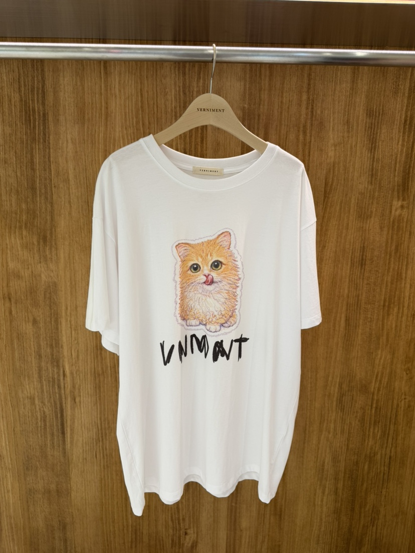 VERNIMENT東大門實拍韓國女士新品時尚休閑熱賣26春夏T恤VERNIMENTT恤圖色1