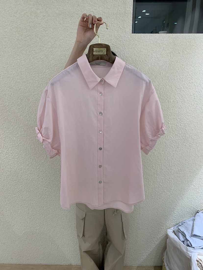EMPTY韓國東大門代購女士新品熱賣人氣時尚26春夏襯衫蕾絲衫EMPTY襯衫/蕾絲衫圖色1