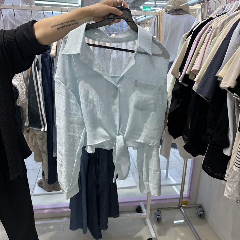 JH.STUDIO-Q韓國代購女士新款休閑26夏季襯衫蕾絲衫不含內搭JH.STUDIO-Q襯衫/蕾絲衫圖色5