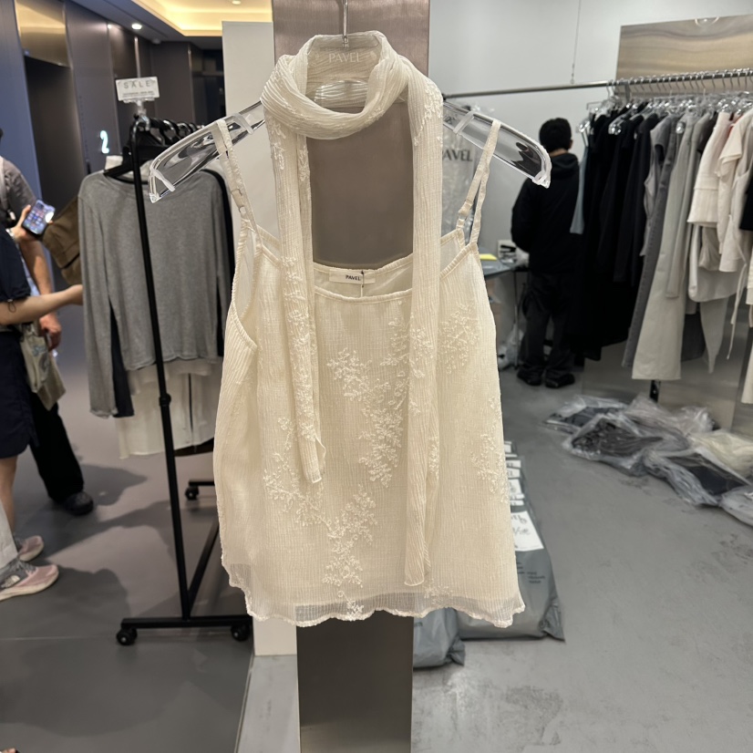 PAVEL韓國東大門直郵女裝新款時尚人氣休閑吊帶背心含圍巾PAVEL吊帶/背心圖色2