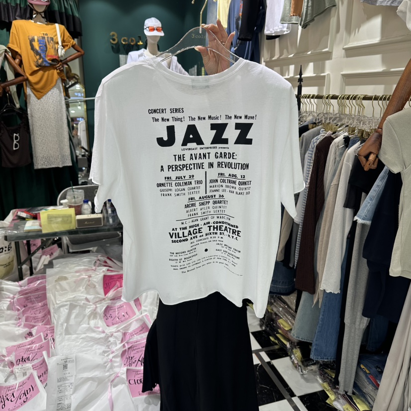 3COLOR韓國東大門直郵女裝新款26夏季T恤Three colorT恤