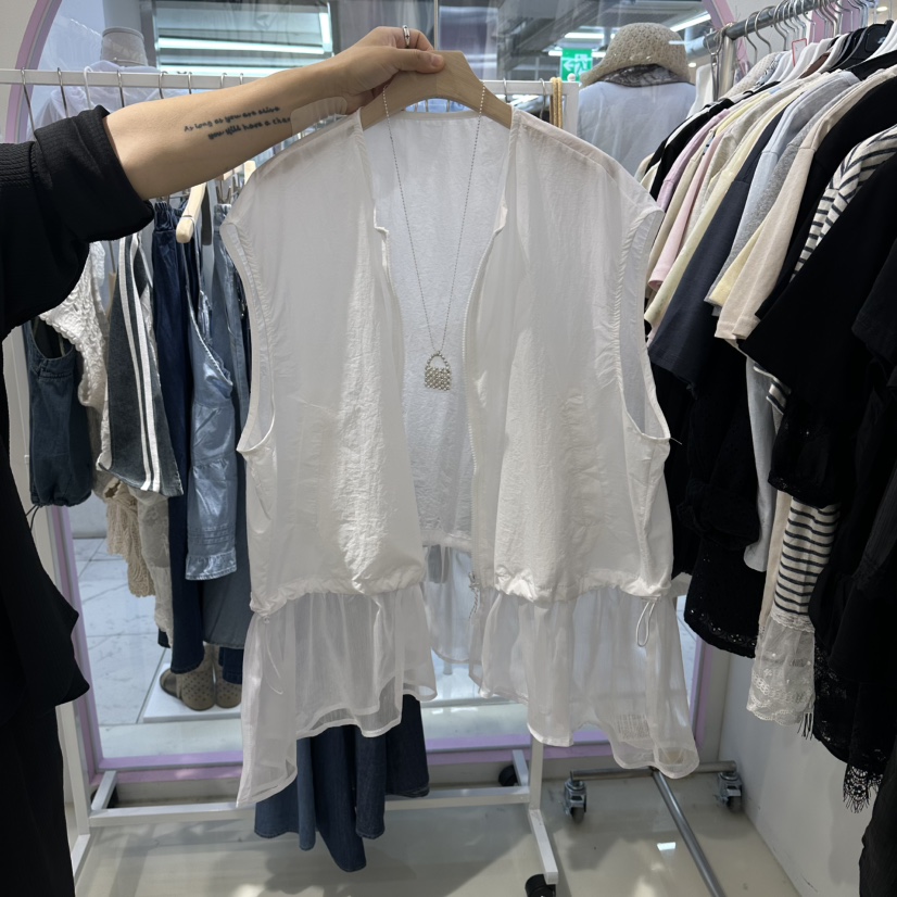 JH.STUDIO-Q韓國直郵女裝新品職業吊帶背心不含內搭網狀JH.STUDIO-Q吊帶/背心圖色1