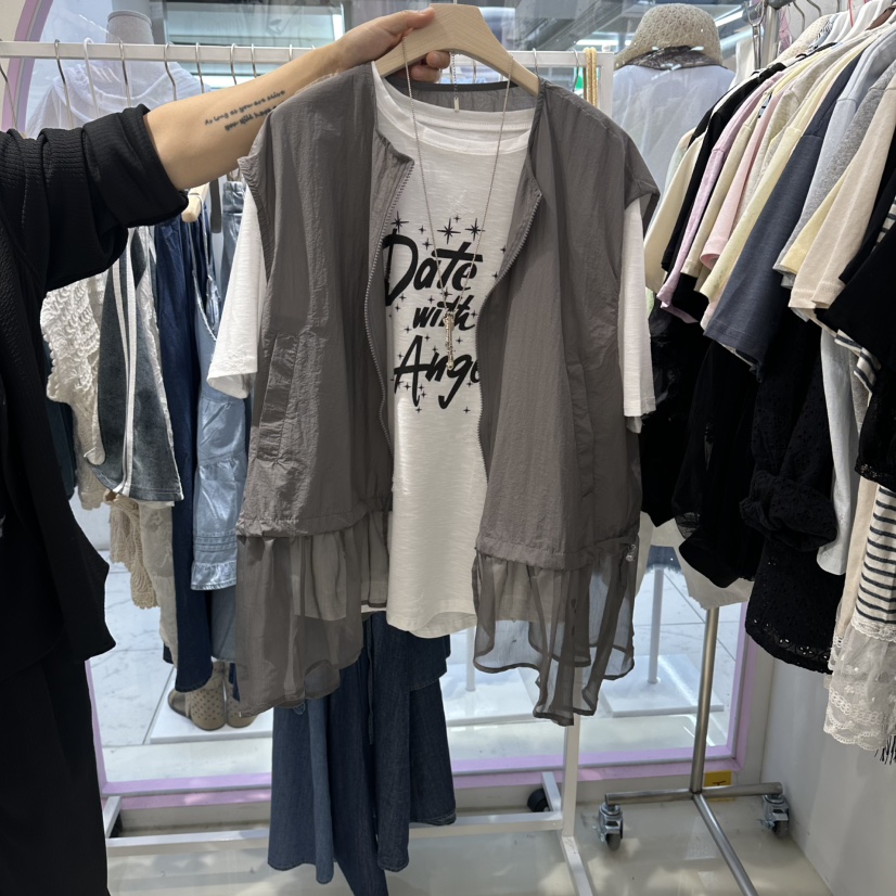 JH.STUDIO-Q韓國直郵女裝新品職業吊帶背心不含內搭網狀JH.STUDIO-Q吊帶/背心圖色2