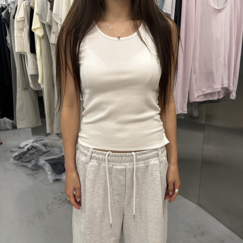 PAVEL韓國直郵女裝新品職業休閑推薦26夏季人氣吊帶背心紐扣PAVEL吊帶/背心圖色4