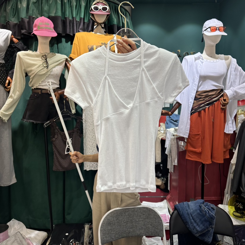 3COLOR韓國代購女裝新品時尚T恤Three colorT恤圖色1