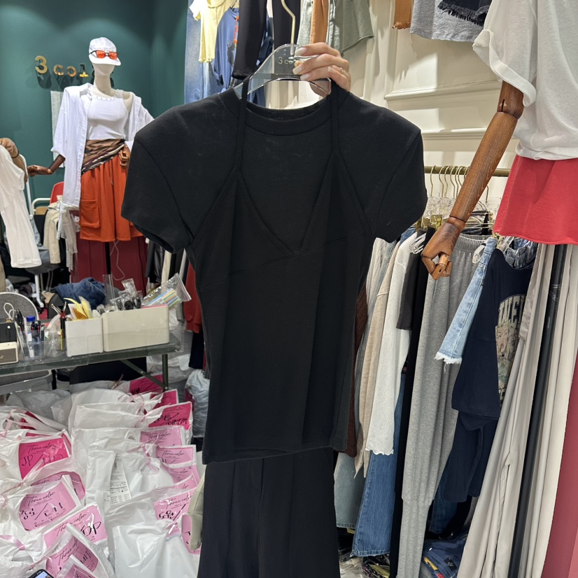 3COLOR韓國代購女裝新品時尚T恤Three colorT恤圖色4