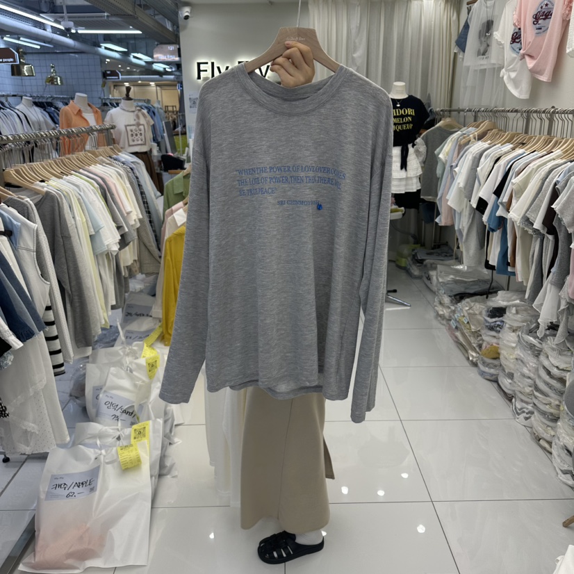 FLYFLY/LULULALLA/LIVE韓國代購女裝新品26春夏長袖T恤FLYFLY/LULULALLA/LIVE長袖T恤圖色3