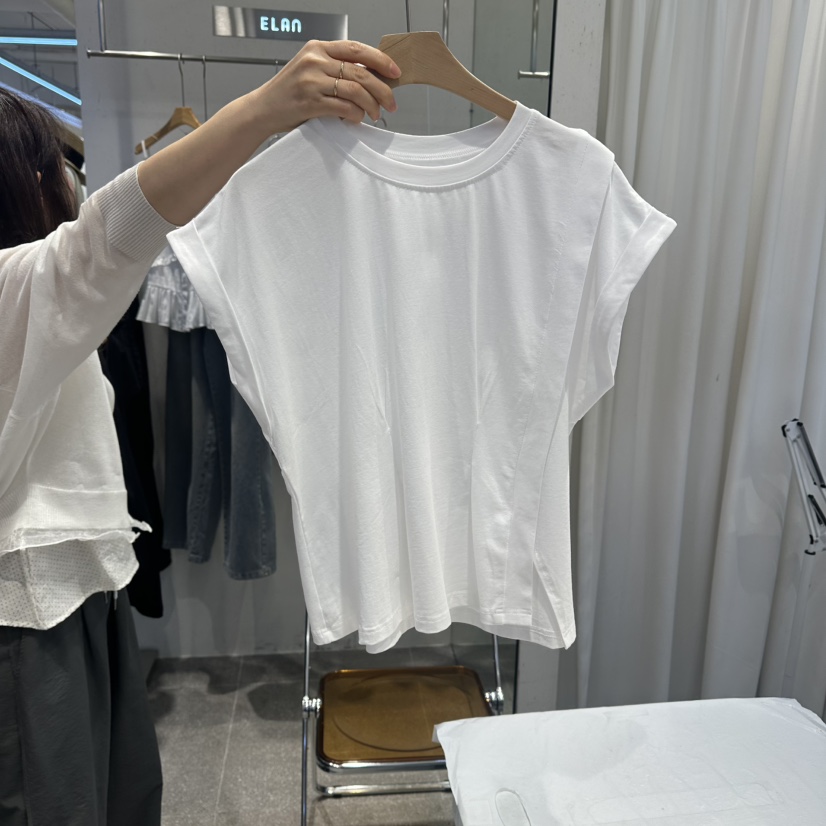 ELAN韓國東大門直郵女士新品職業推薦熱賣26夏季休閑人氣T恤ELANT恤圖色1