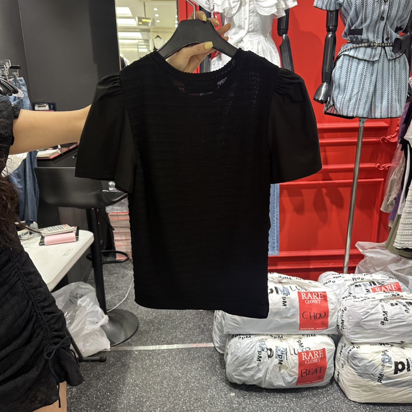 RARE CLOSET韓國東大門直郵女裝新款26夏季人氣T恤不含項鏈RARE CLOSETT恤