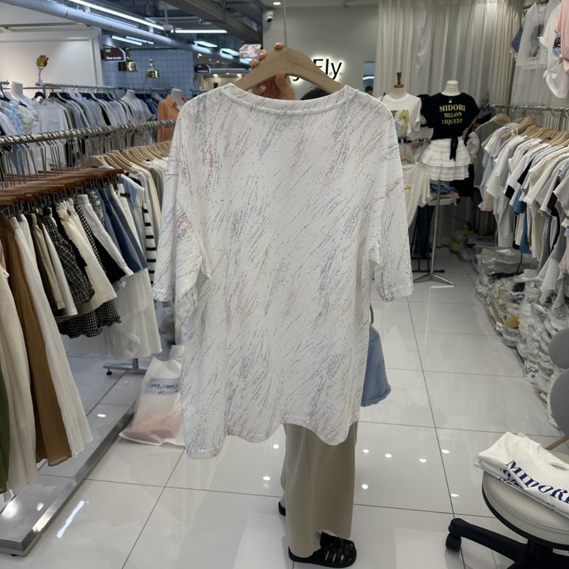 FLYFLY/LULULALLA/LIVE韓國東大門代購女裝新款26夏季T恤不含項鏈FLYFLY/LULULALLA/LIVET恤
