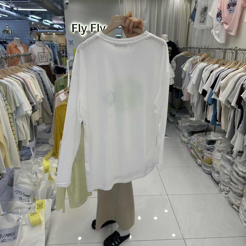FLYFLY/LULULALLA/LIVE東大門實拍韓國女士新款推薦長袖T恤FLYFLY/LULULALLA/LIVE長袖T恤