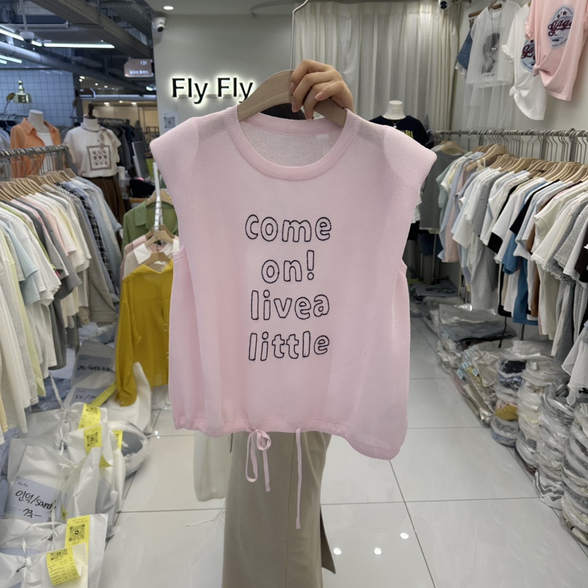 FLYFLY/LULULALLA/LIVE韓國直郵實拍女士新品休閑吊帶背心FLYFLY/LULULALLA/LIVE吊帶/背心圖色2