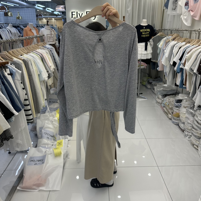 FLYFLY/LULULALLA/LIVE韓國直郵實拍女裝新品職業長袖T恤FLYFLY/LULULALLA/LIVE長袖T恤