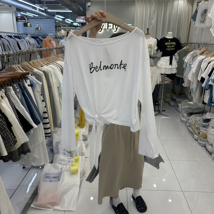 FLYFLY/LULULALLA/LIVE韓國直郵實拍女裝新品職業長袖T恤FLYFLY/LULULALLA/LIVE長袖T恤圖色1