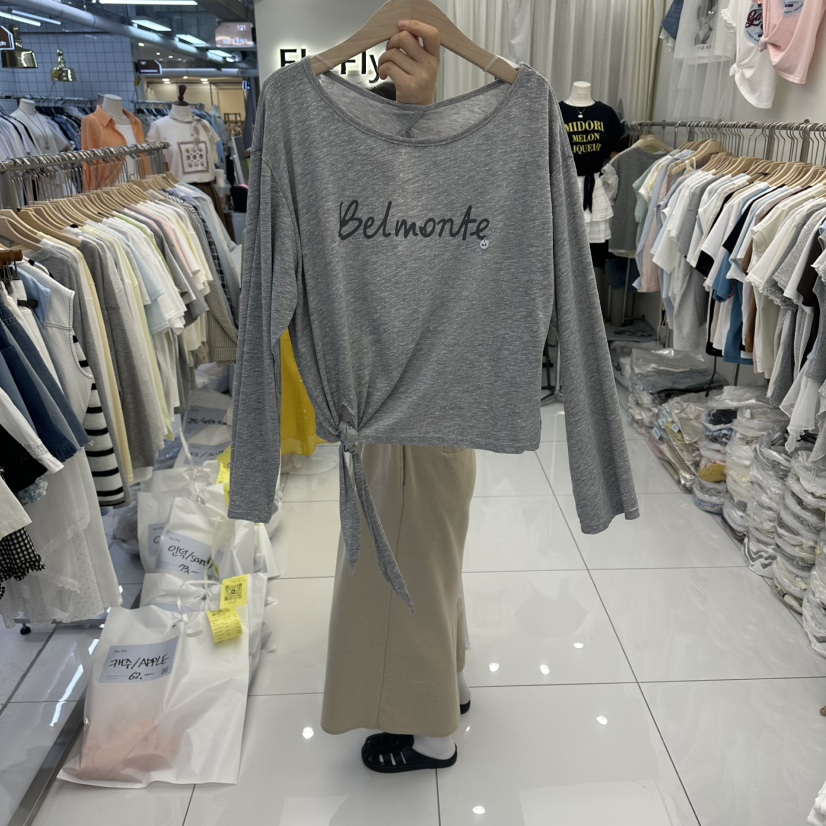 FLYFLY/LULULALLA/LIVE韓國直郵實拍女裝新品職業長袖T恤FLYFLY/LULULALLA/LIVE長袖T恤圖色2