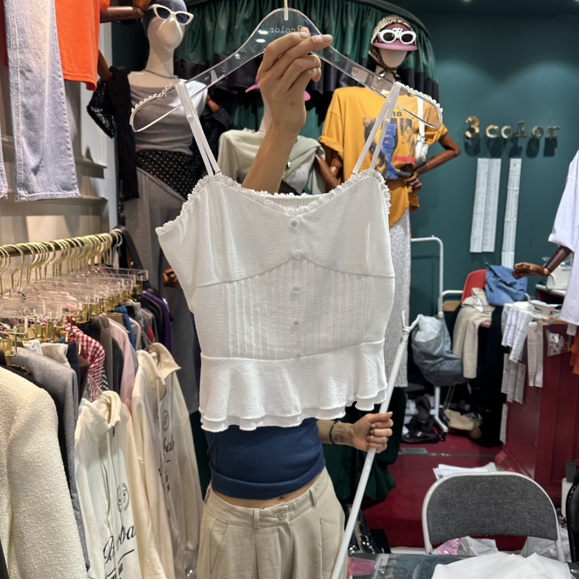 3COLOR韓國東大門代購女裝新款人氣吊帶背心Three color吊帶/背心圖色1