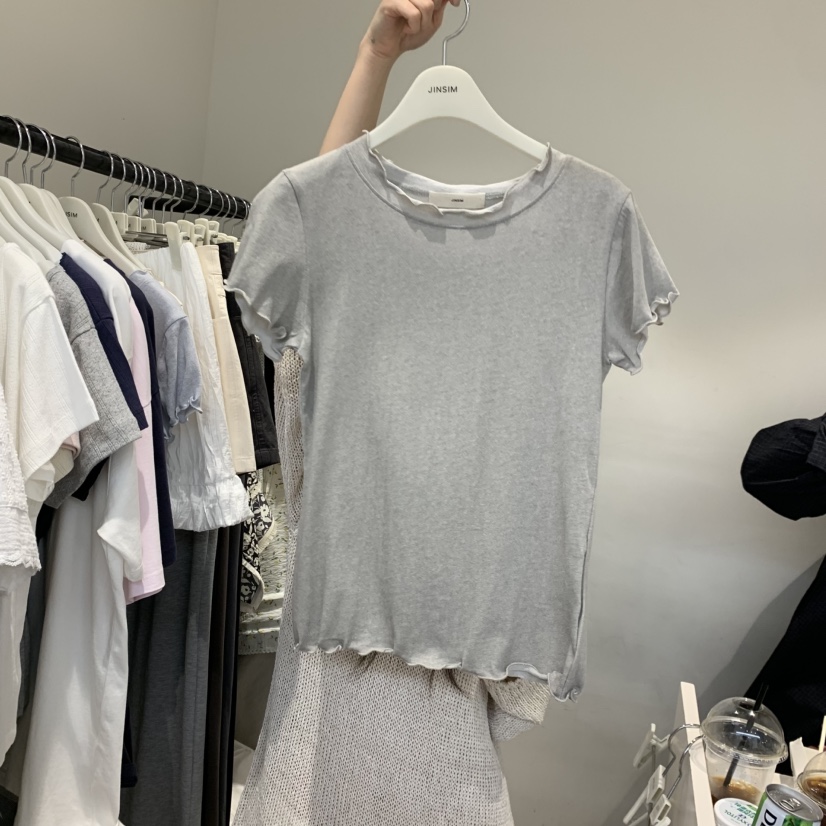JINSIM東大門實拍韓國女裝新款26夏季職業26春夏人氣時尚T恤JINSIMT恤圖色3