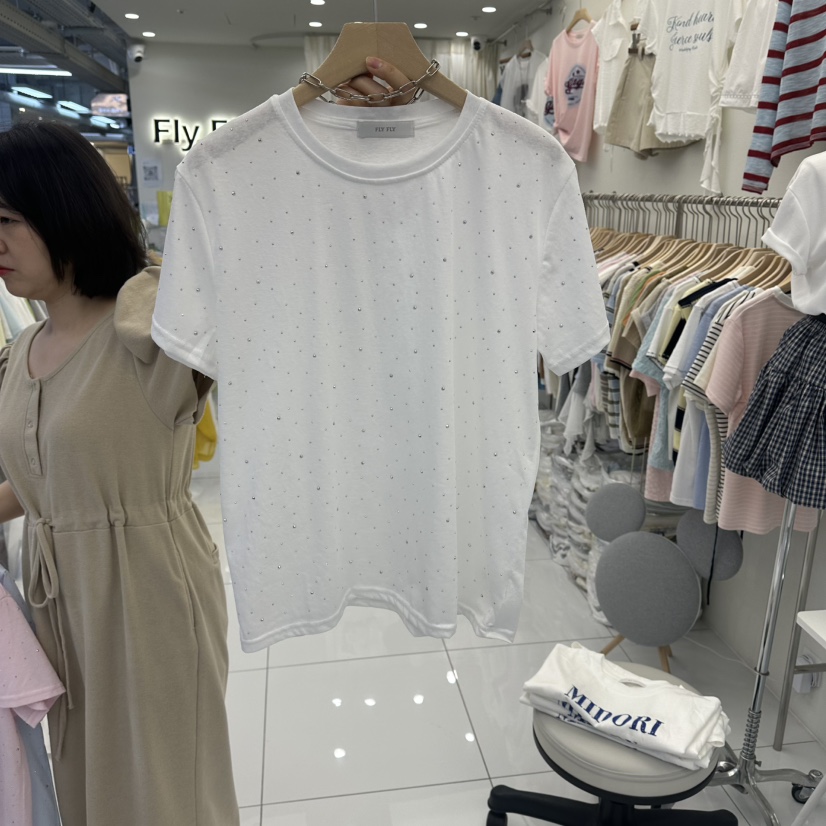 FLYFLY/LULULALLA/LIVE東大門實拍韓國女士新品時尚T恤FLYFLY/LULULALLA/LIVET恤圖色1