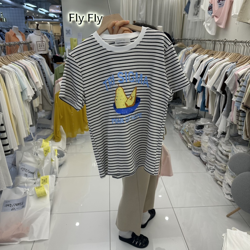 FLYFLY/LULULALLA/LIVE韓國直郵女裝新款熱賣推薦職業T恤FLYFLY/LULULALLA/LIVET恤圖色3