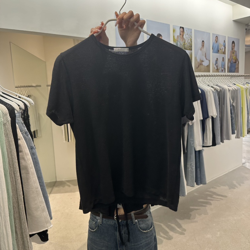MARAN-P韓國直郵女裝新品休閑熱賣推薦26夏季26春夏T恤亞麻MARANT恤圖色4