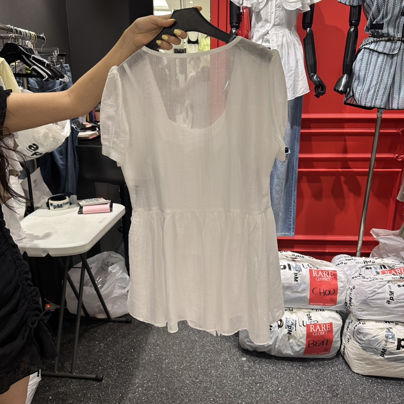 RARE CLOSET東大門實拍韓國女士新品時尚26春夏套裝荷葉邊RARE CLOSET套裝