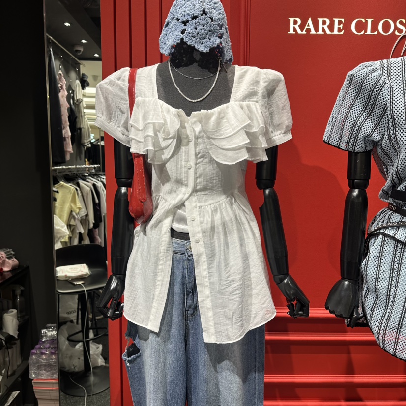 RARE CLOSET東大門實拍韓國女士新品時尚26春夏套裝荷葉邊RARE CLOSET套裝圖色1