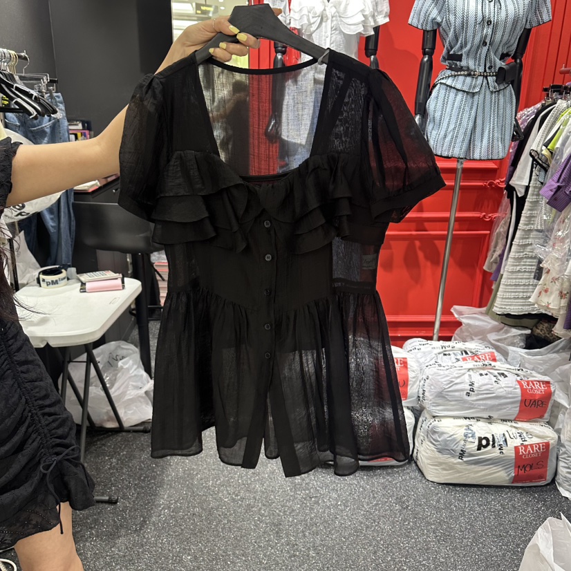 RARE CLOSET東大門實拍韓國女士新品時尚26春夏套裝荷葉邊RARE CLOSET套裝圖色2