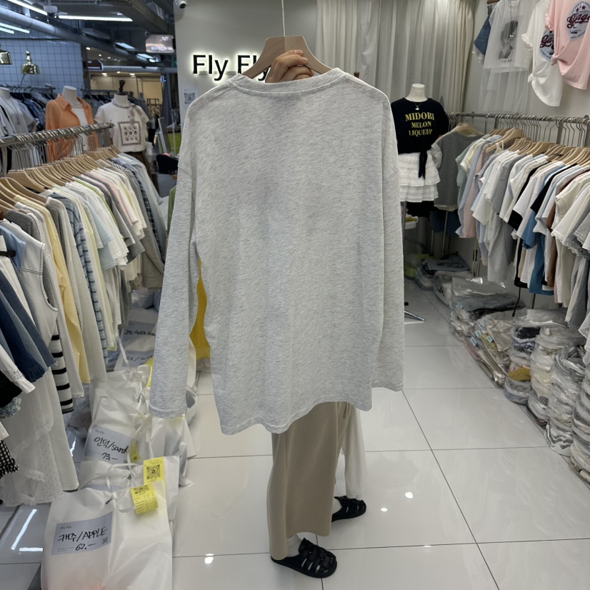 FLYFLY/LULULALLA/LIVE韓國代購女士新品26春夏長袖T恤FLYFLY/LULULALLA/LIVE長袖T恤