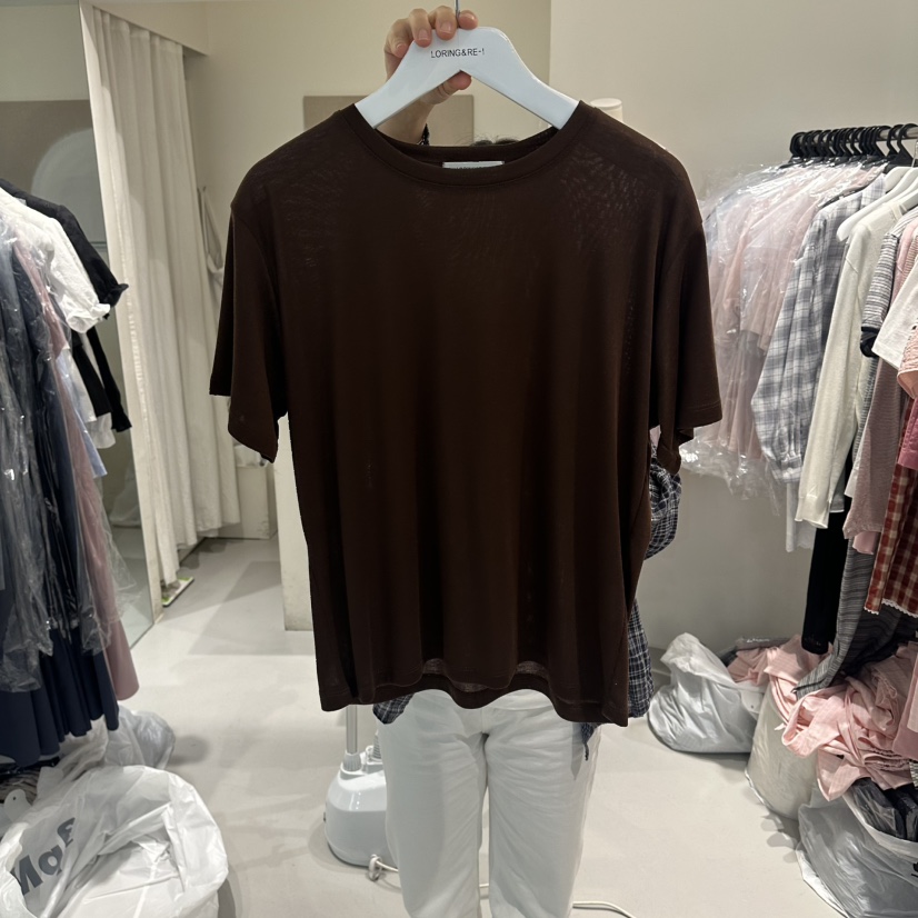 LORING RE I韓國直郵女士新品時尚休閑推薦人氣職業T恤LORING RE-I/BARET恤圖色3