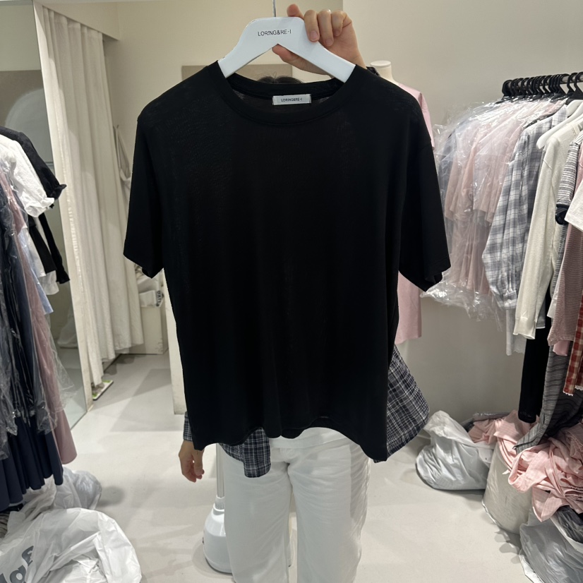 LORING RE I韓國直郵女士新品時尚休閑推薦人氣職業T恤LORING RE-I/BARET恤圖色4