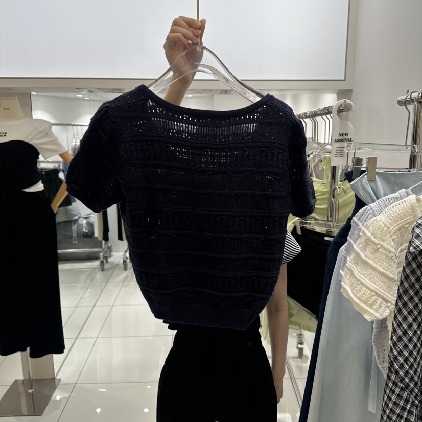 JENNIE韓國直郵實拍女裝新品時尚休閑26春夏人氣熱賣針織衫JENNIE/VENEFIT針織衫