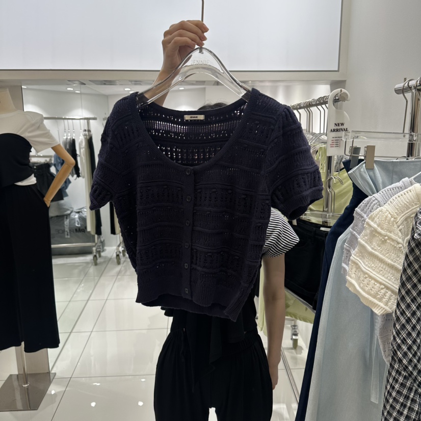 JENNIE韓國直郵實拍女裝新品時尚休閑26春夏人氣熱賣針織衫JENNIE/VENEFIT針織衫圖色4