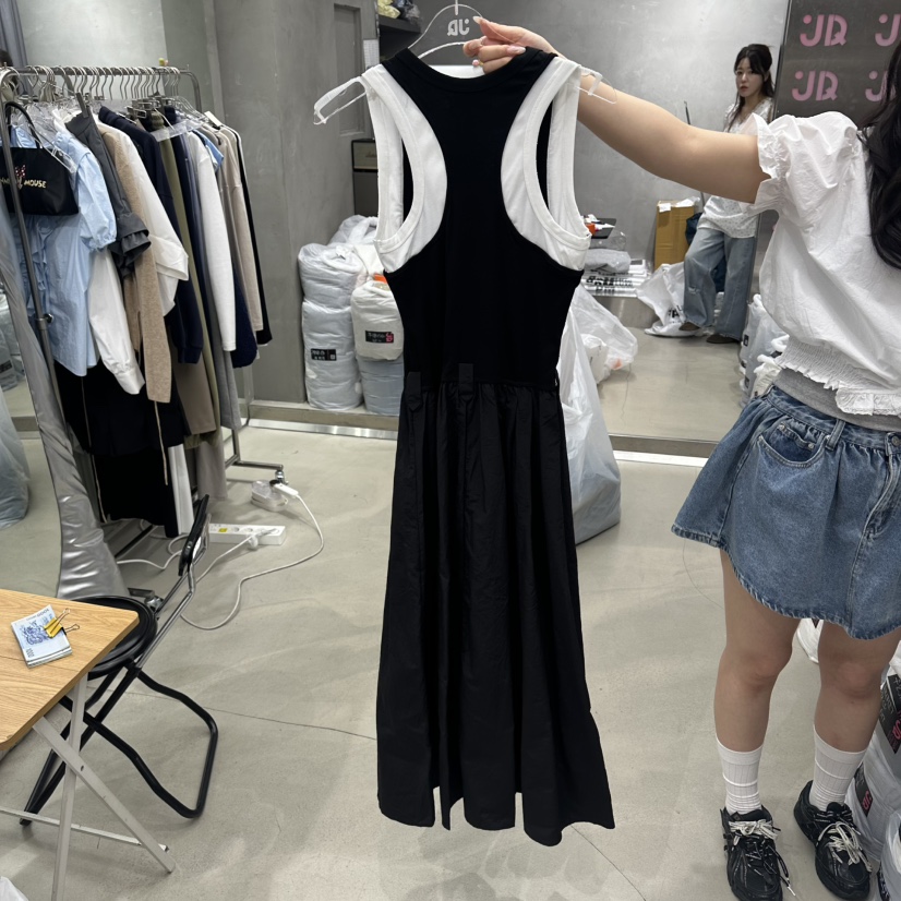 JUDYQUE韓國東大門代購女裝新款職業時尚人氣熱賣連衣裙撞色JUDYQUE連衣裙