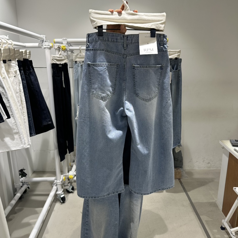 RPM/OVMUTE韓國直郵實拍女裝新款熱賣26夏季職業推薦牛仔褲RPM/OVMUTE牛仔褲