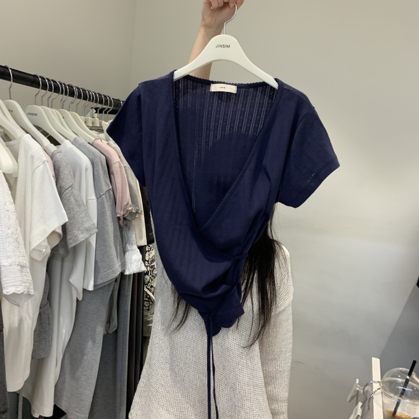 JINSIM韓國直郵女士新款休閑26夏季人氣時尚職業推薦26春夏T恤JINSIMT恤圖色4