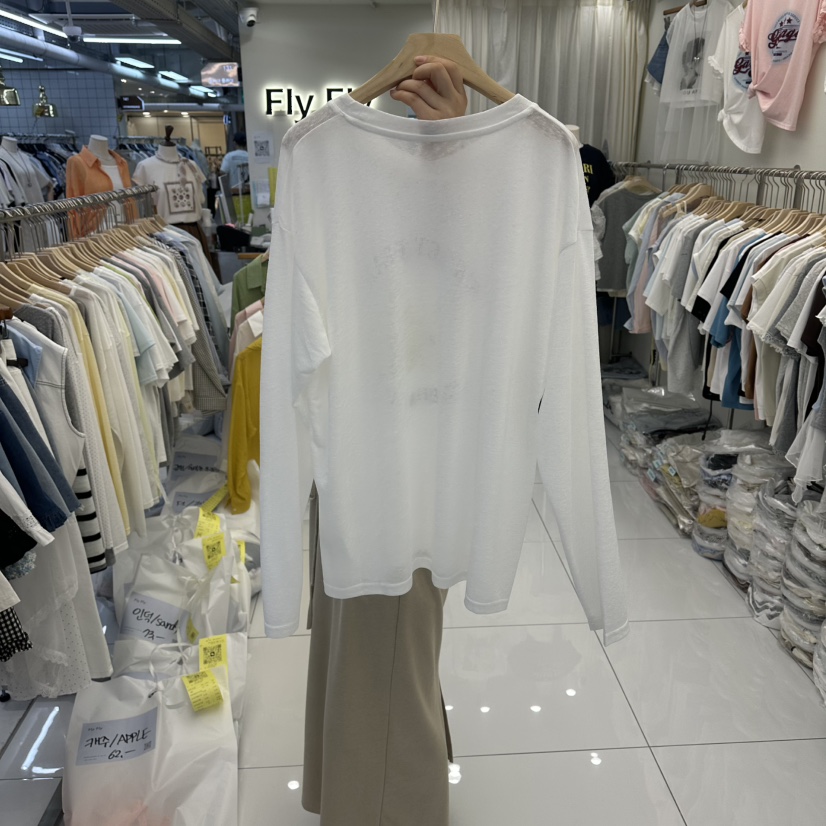 FLYFLY/LULULALLA/LIVE韓國東大門直郵女士新品時尚長袖T恤FLYFLY/LULULALLA/LIVE長袖T恤