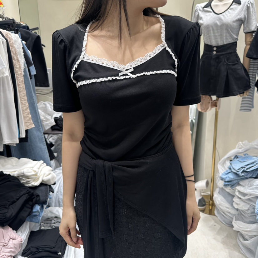 MONOPOLY韓國直郵女士新品職業時尚26春夏人氣26夏季休閑T恤MONO_POLYT恤圖色2